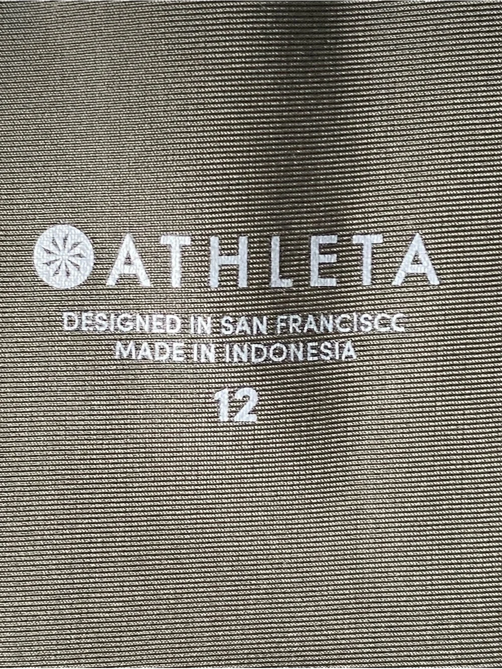 Athleta Women’s Jogger Pants Dark Green Grey Stretch Pockets Flaw Snag
